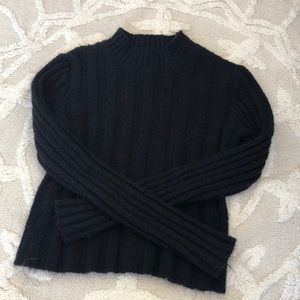 Wild Fable-Target Black Ribbed Mockneck Sweater
